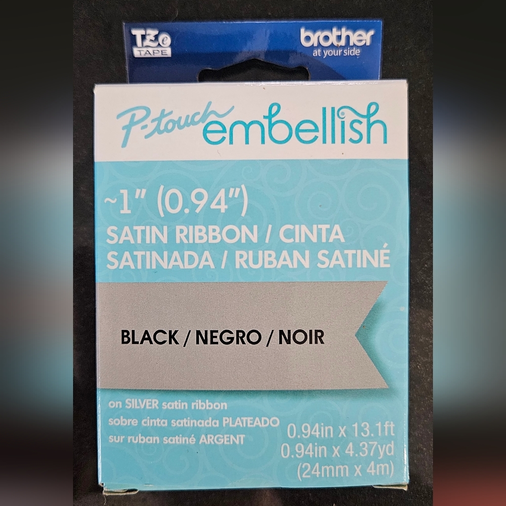 P-touch embellish satin ribbon
